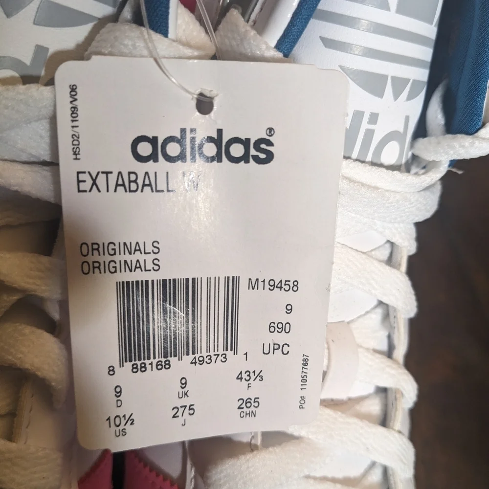 adidas Originals Extaball W High-Top Sneakers Women’s 10.5 NWT Pink White Retro